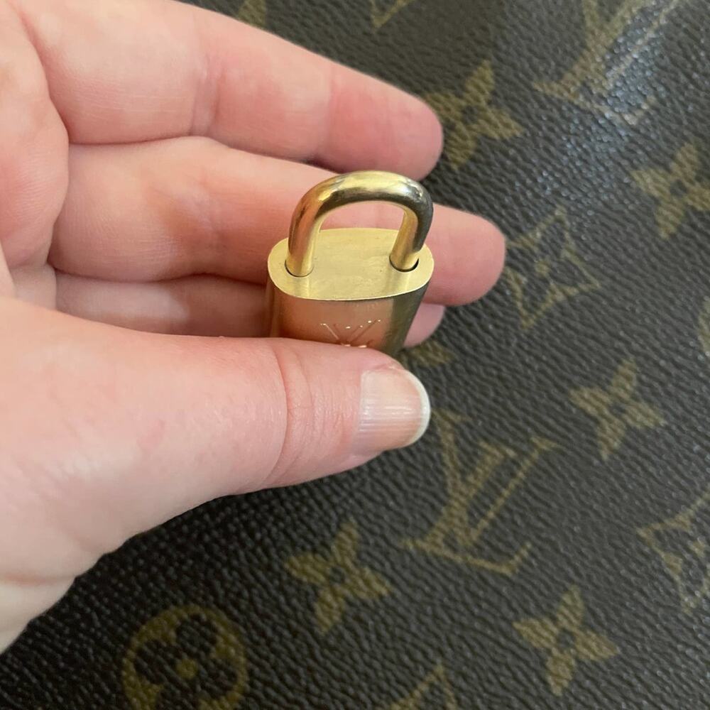 Louis Vuitton LOCK ONLY Authentic vintage brass DIY Necklace NO KEY Luggage - Picture 3 of 14